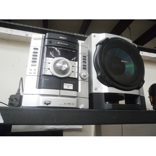 38 - Sony Hi-Fi system and Subwoofer