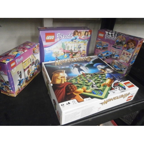 90 - Three packs of Friends Lego and Lego Minotaurus game