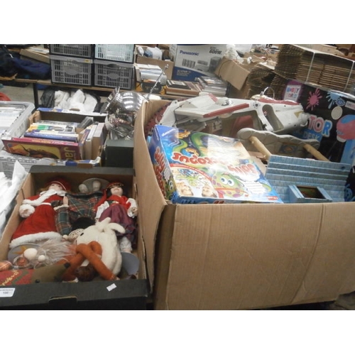 106 - Two boxes of assorted toys