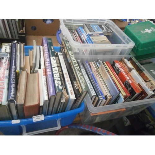 184 - Three boxes of assorted books