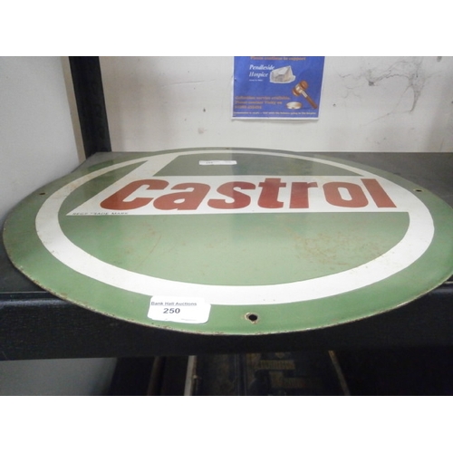 299 - Enamel Castrol sign, 20