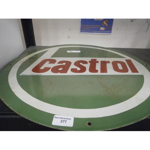 299 - Enamel Castrol sign, 20