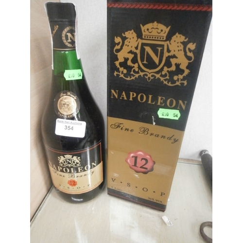 354 - Bottle of Napoleon fine brandy