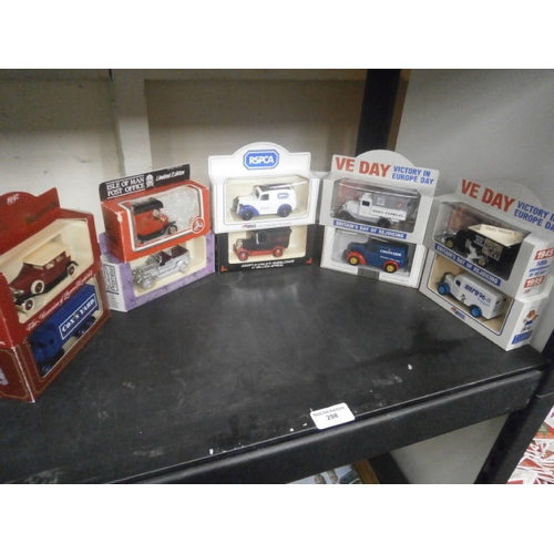 298 - Ten boxed diecast models