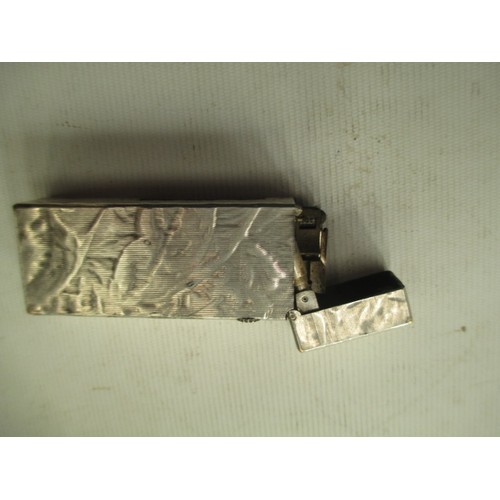 239 - Lot inc Dunhill silver hallmarked cigarette holder, Dunhill silver plated lighter and Favourbrook ha... 