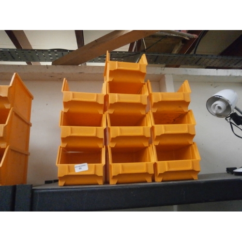 50 - Ten plastic hardware storage tubs