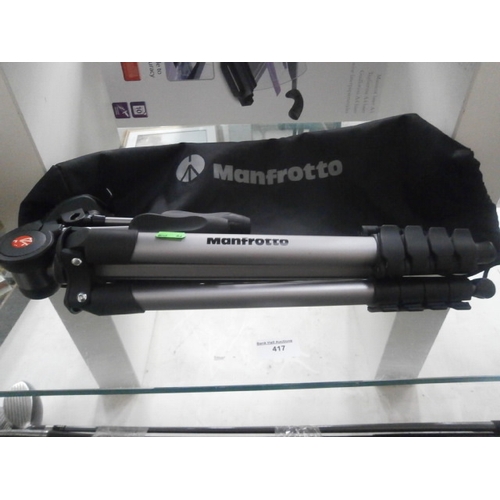 417 - Manfrotto camera tripod