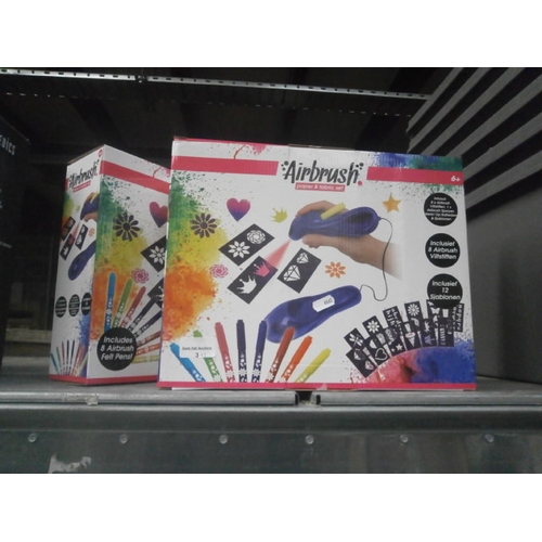 3 - Two Airbrush paper and fabric sets