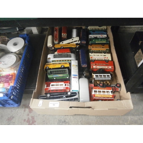 53 - Box of assorted diecast vehicles