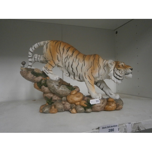 286 - Regency resin tiger figurine