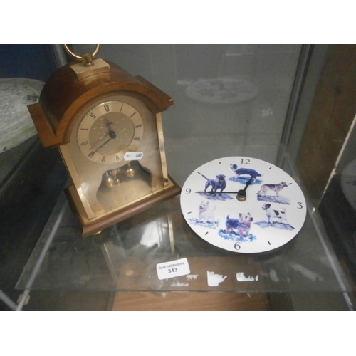 343 - Two assorted clocks