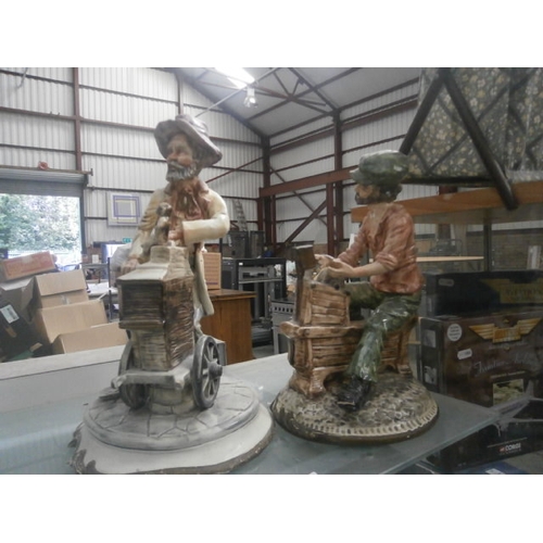 345 - Two Capodimonte type figurines