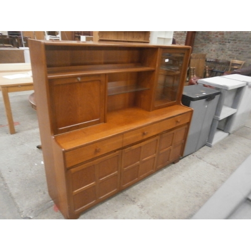 661 - A retro teak 3 drawer High Cocktail sideboard