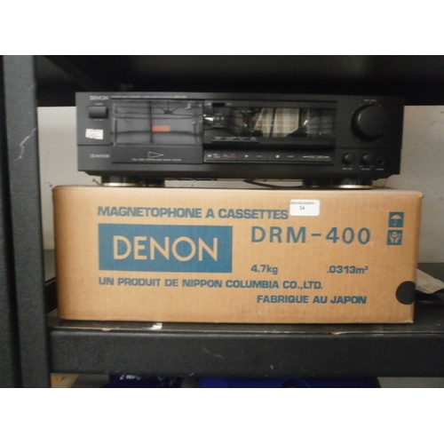 54 - Denon stereo cassette deck DRM-400