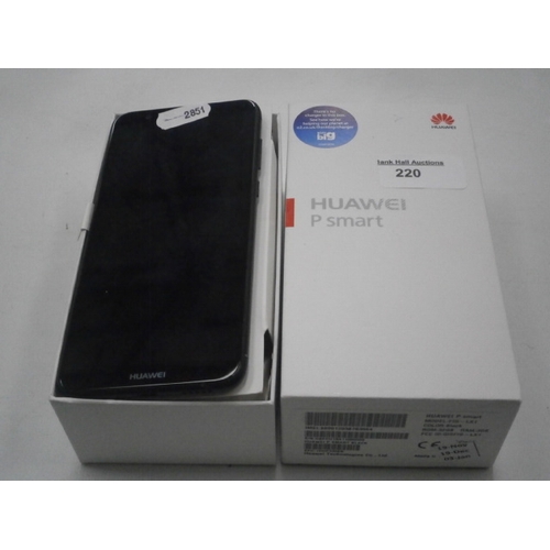 220 - Huawei P Smart phone with box