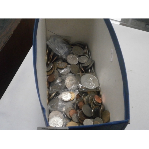 221 - Box of assorted old coins