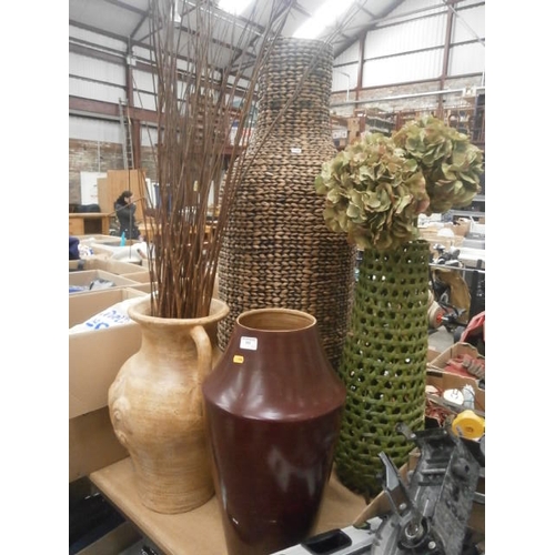 243 - Four assorted large vases