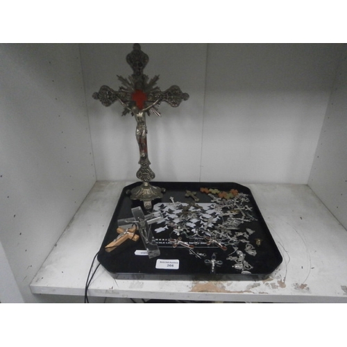 266 - Collection of crucifixes