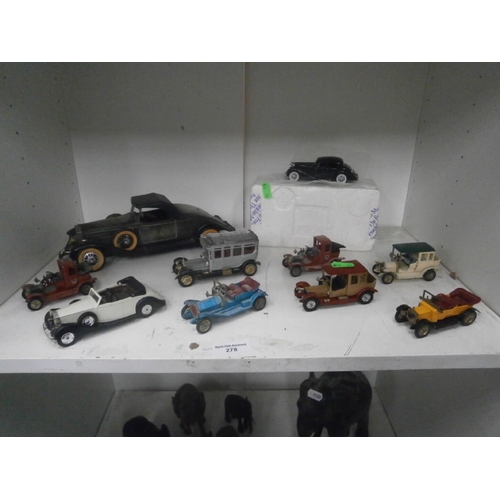 278 - Collection of diecast cars