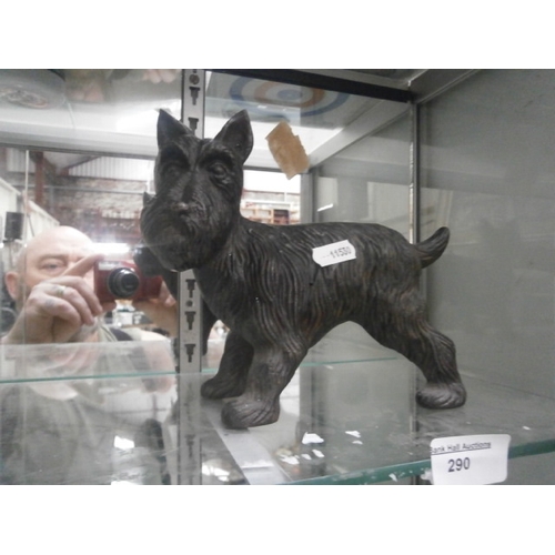 290 - Cast iron scotty dog figurine