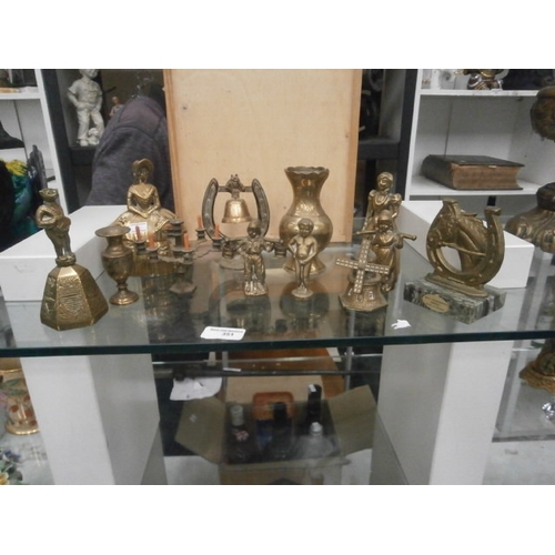 351 - Collection of brass ornaments