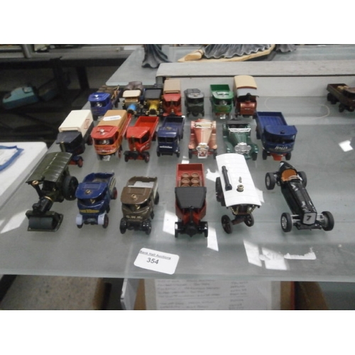 354 - 15 assorted diecast vehicles