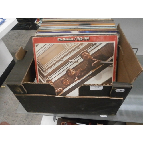 357 - Box of assorted vinyl