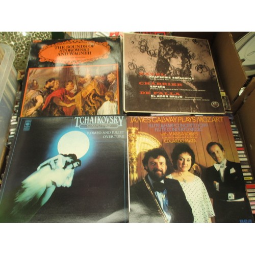 105 - Box of assorted vinyl