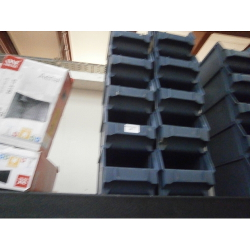 44 - Ten plastic hardware storage tubs