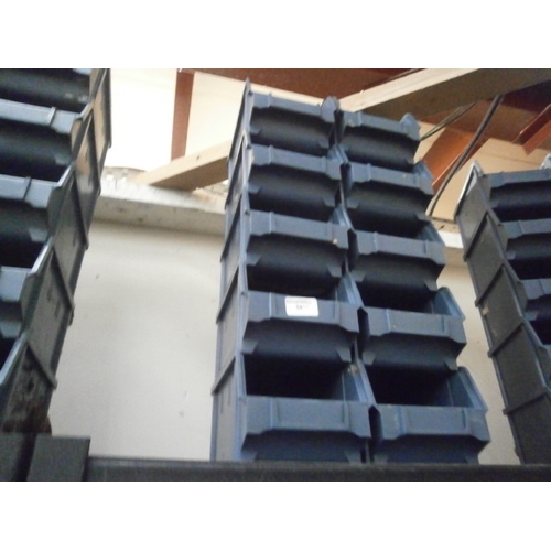 54 - Ten plastic hardware storage tubs