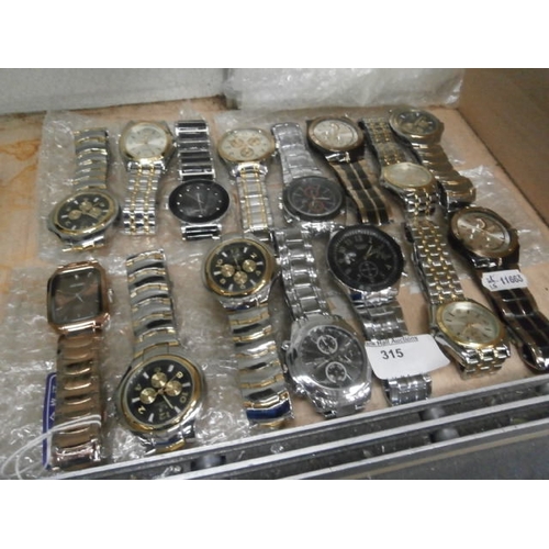 315 - 15 assorted wristwatches