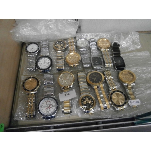 318 - 15 assorted wristwatches