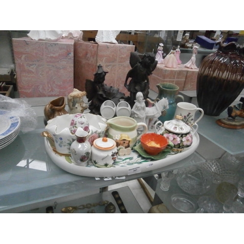 367 - Lot inc assorted ornaments, ceramic jugs, etc