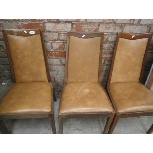 616 - A set of 3 x retro G Plan dining chairs