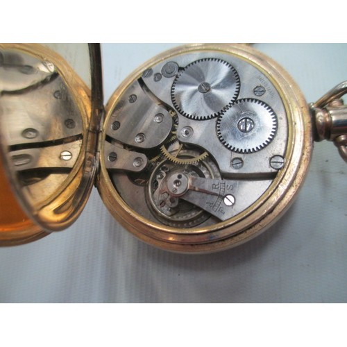 227 - Simit two plate 14ct gold pocket watch