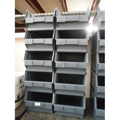 58 - Ten new plastic hardware storage tubs