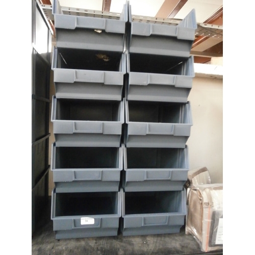 59 - Ten new plastic hardware storage tubs