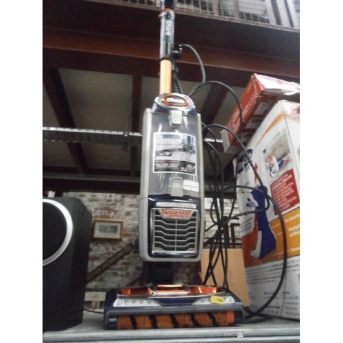 3 - Shark upright vacuum cleaner, spares or repairs powers up needs a service