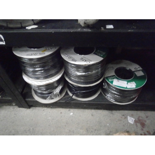 62 - Five reels of Cat 6 network cable