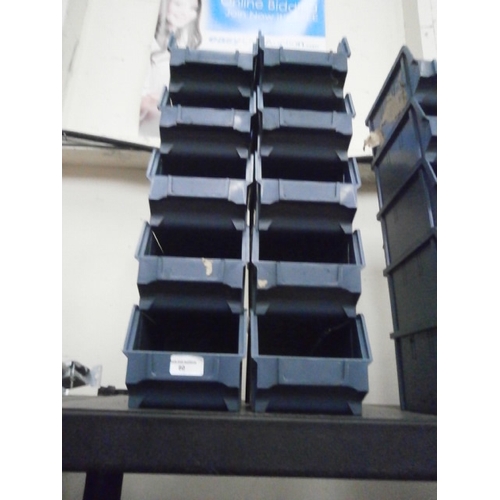 80 - Ten plastic hardware storage tubs