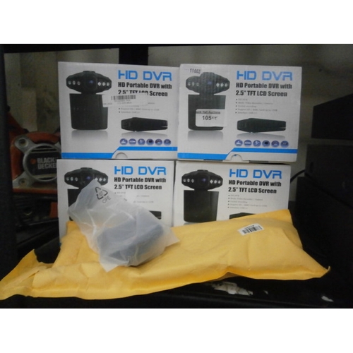 105 - Four HD DVR dash cams and one other