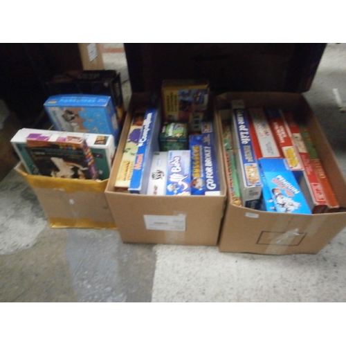 140 - Three boxes of assorted games