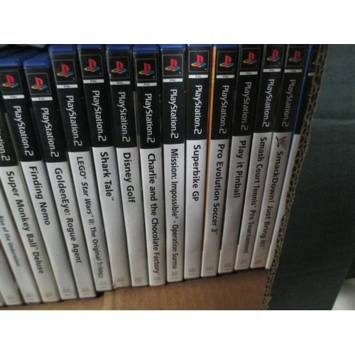 86 - Box inc PS2s games and controllers