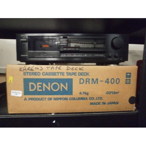 78 - Denon Precision stereo cassette deck DRM-400