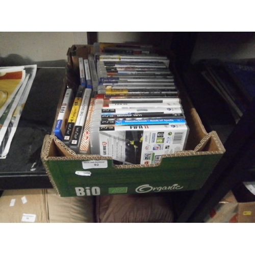 92 - Box of assorted Playstation games