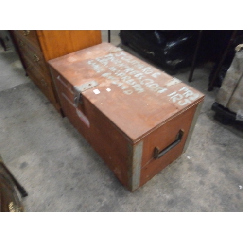 723 - A vintage industrial style storage box