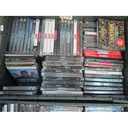 146 - Four boxes of assorted PC games