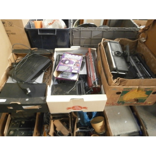 143 - Three boxes inc digital boxes, radios, airlink, etc