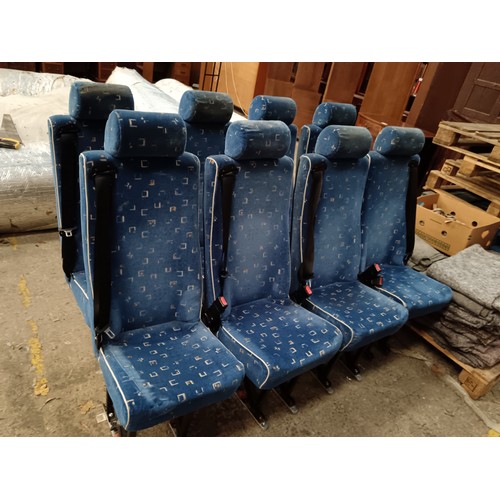 279 - Nine Mini bus chairs with seat belts