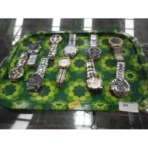 260 - Ten assorted wristwatches